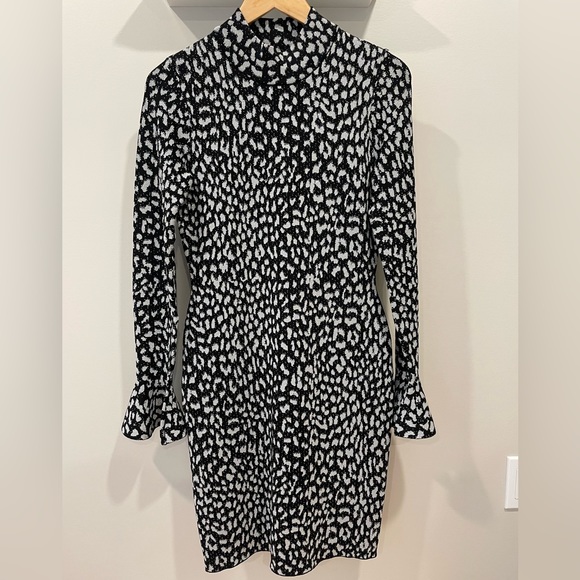 Michael Kors Leopard Jacquard Knit Dress (NWOT) - Small - Picture 5 of 6